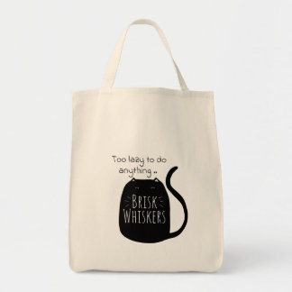  Lazy black cat Tote Bag Tygkasse
