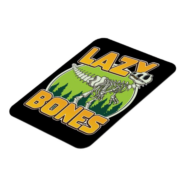 Lazy Bones tecknad logotyp Magnet (Vänstra Sidan)