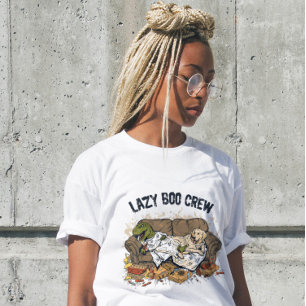 Lazy Boo Crew Manar Halloween T-Shirt