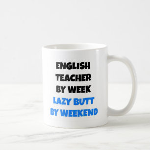 Lazy Butt English Teacher Kaffemugg