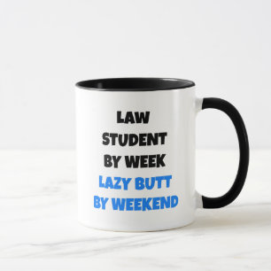 Lazy Butt Law Student Mugg