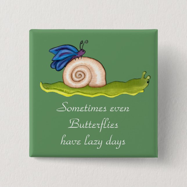 Lazy Butterfly Knapp (Framsida)