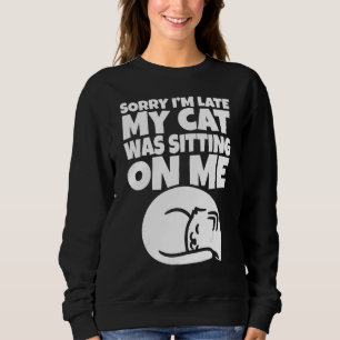 Lazy Cat är ledsen att jag var sen. T Shirt