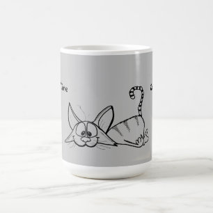 LAZY CAT COFFEE MUGG