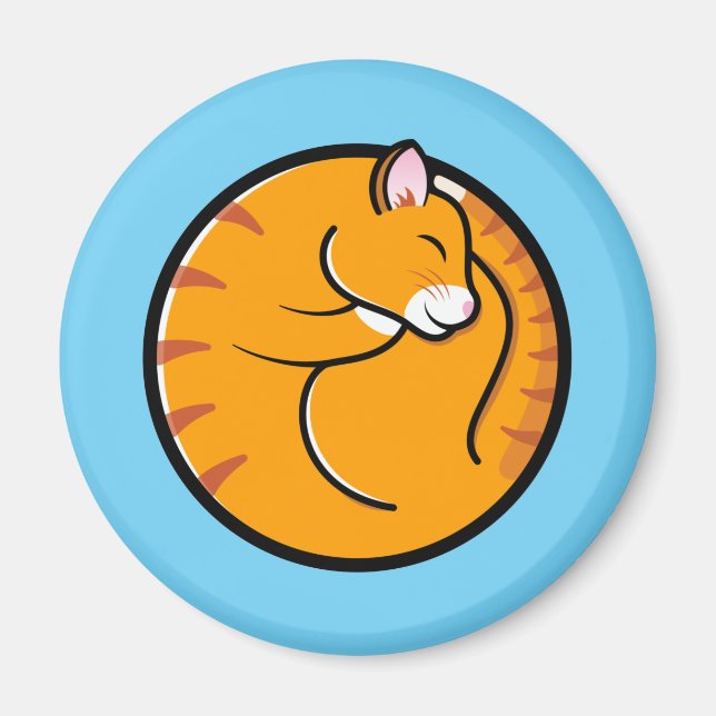 Lazy Cat Days Magnet (Framsidan)