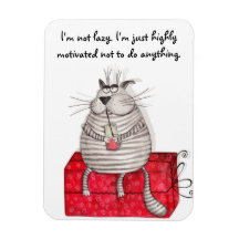 Lazy Cat Funny Magnet Office-offerter