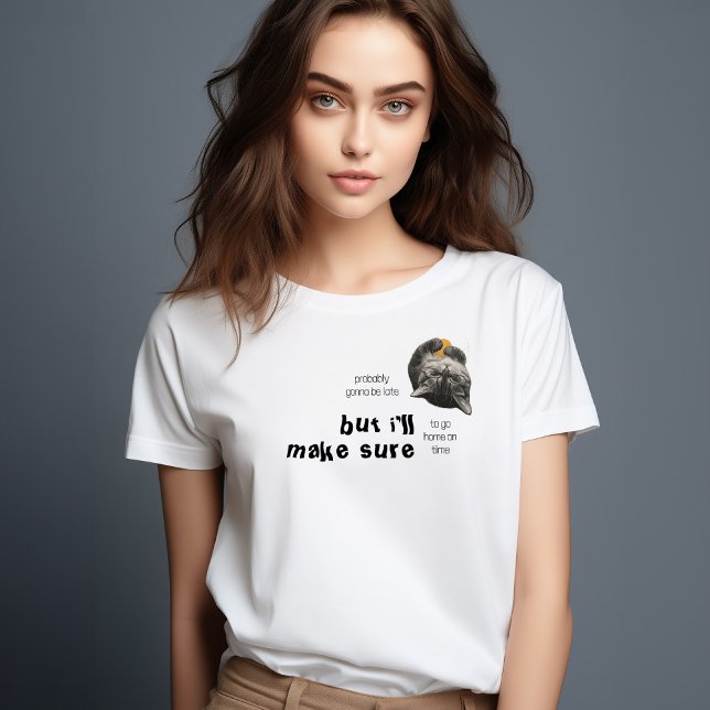Lazy Cat Funny t-shirt (Skapare uppladdad)