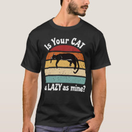 Lazy Cat Klubb - Kattdjur Lounge Act T Shirt