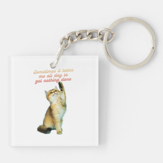 Lazy Cat Lover Funny Cute Cat (Baksidan)