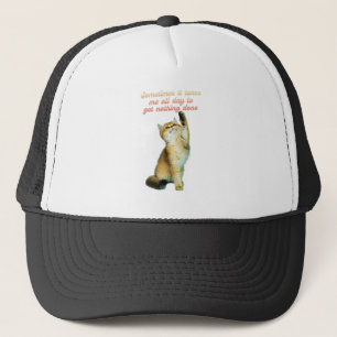 Lazy Cat Lover Funny Cute Cat Keps