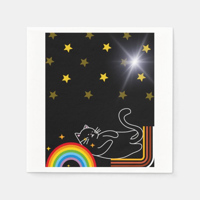 Lazy cat pappersservett (Framsidan)