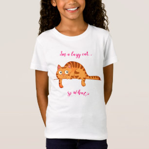 Lazy Cat T Shirt