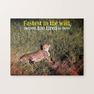 Lazy cheetah-foto pussel