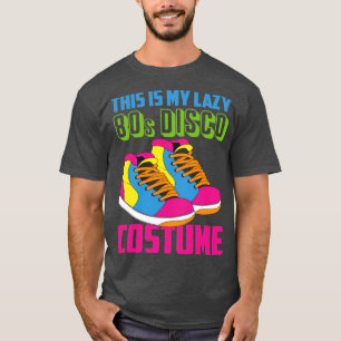 Lazy Costume Retro 80s Disco Party 80-talet Genera T Shirt