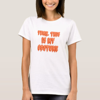 Lazy costume t shirt