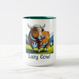 Lazy Cow Två-Tonad Mugg