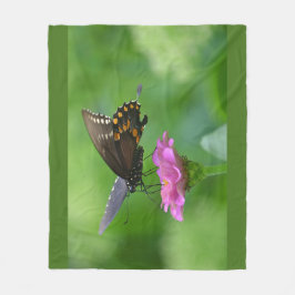 Lazy-dagar för sommarfjäril fleecefilt