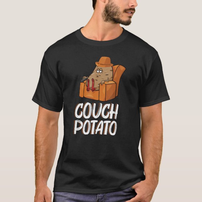 Lazy-dagskassapotatis T Shirt (Framsida)