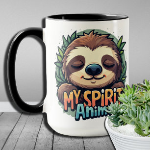 Lazy Days Sloth Älskare ger mitt andliga djur Slot Mugg