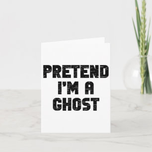 Lazy Easy Påstå att jag är en Ghost Party Hallowee Kort