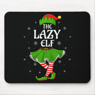 Lazy Elf-julfamiljen Flickor Kvinnor Elf Squad Xm Musmatta
