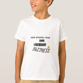 Lazy Emoji Back to School Shirt T