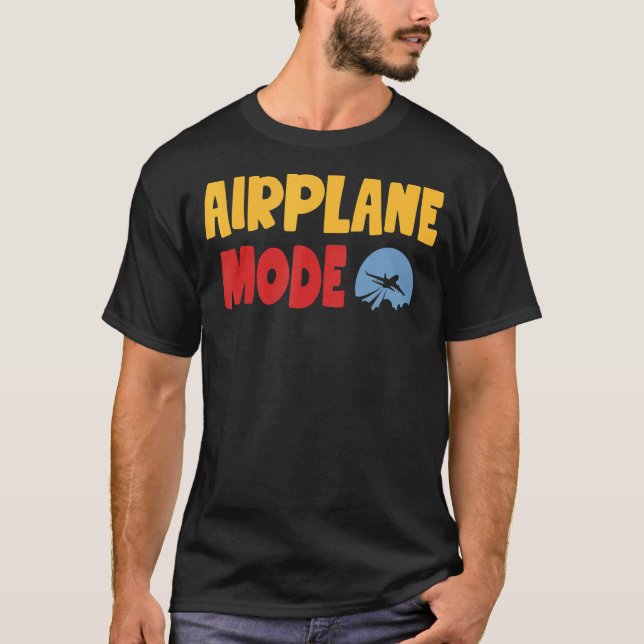 Lazy-flygplansläge för ventilationspilot t shirt (Framsida)