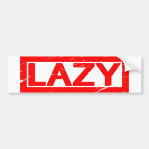 Lazy Frimärke Bildekal