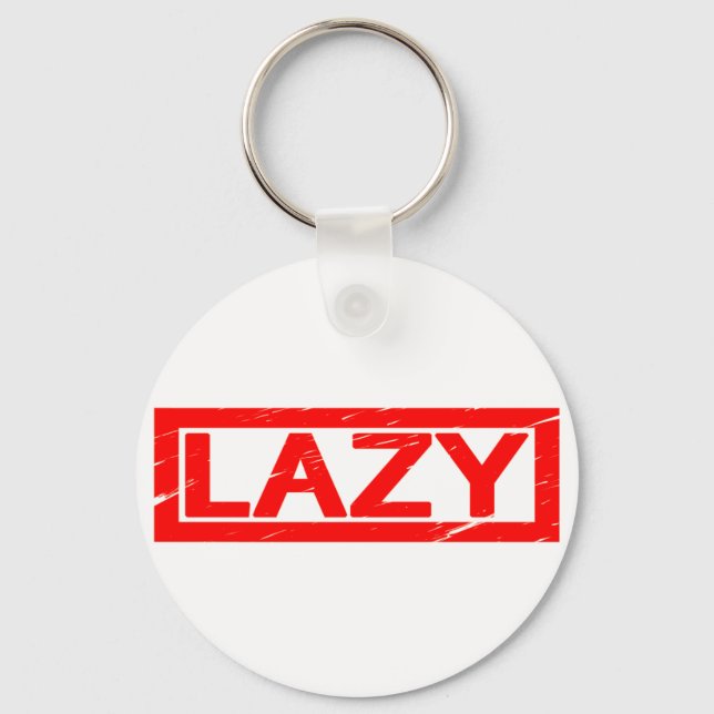 Lazy Frimärke Nyckelring (Framsida)