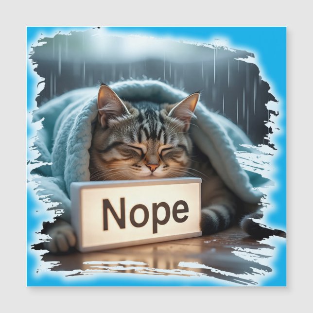 Lazy funny cat design (Framsida)