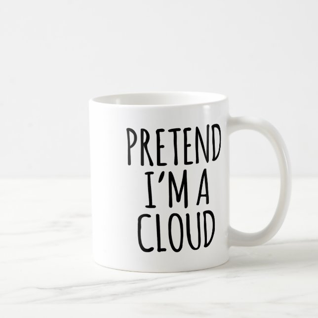 Lazy Funny Halloween Costume - Cloud Gift Himlar H Kaffemugg (Höger)