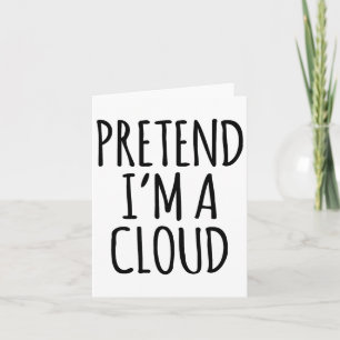 Lazy Funny Halloween Costume - Cloud Gift Himlar H Kort