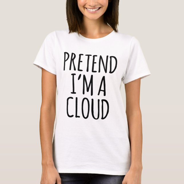 Lazy Funny Halloween Costume - Cloud Gift Himlar H T Shirt (Framsida)