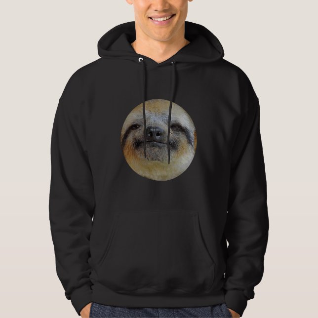 Lazy Funny Sloth Hoodie (Framsida)