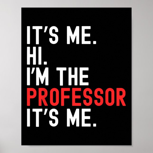 Lazy Halloween Costume Det är jag som är professo Poster (Framsidan)
