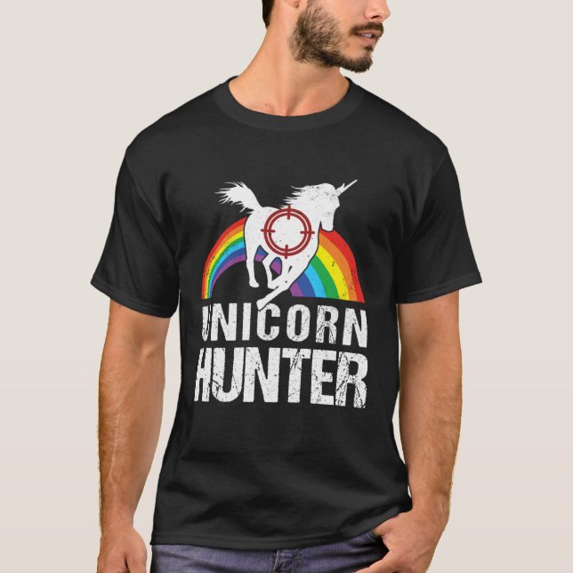 Lazy Halloween Costume Fairy Rainbow Unicorn Hunte T Shirt (Framsida)