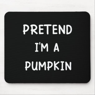 Lazy Halloween Costume låtsas att jag är en Pumpki Musmatta