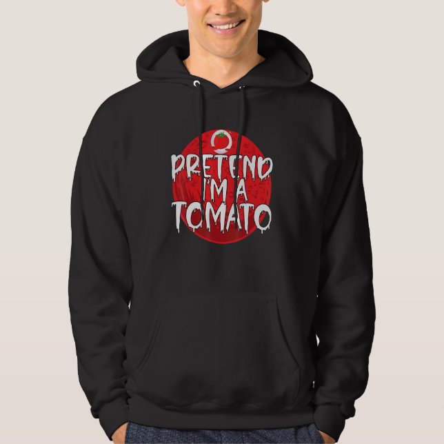 Lazy Halloween Costume predroppe Im A Tomato Hoodie (Framsida)