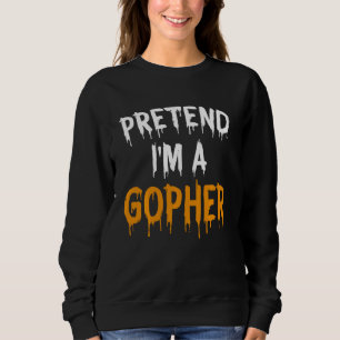 Lazy Halloween Costume predrove I M A Gopher T Shirt
