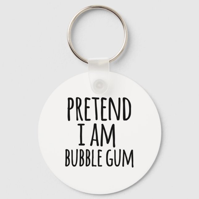 Lazy Halloween påstår att jag är bubbelgum Nyckelring (Framsida)