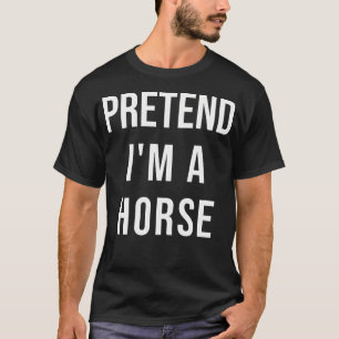 Lazy Halloween påstår att jag är en hästhög, funny T Shirt