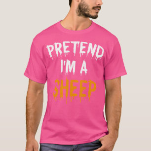 Lazy Halloween påstår att jag är ett får T Shirt