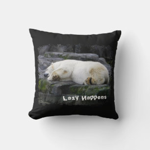 Lazy Happens Polar Bear Kudde