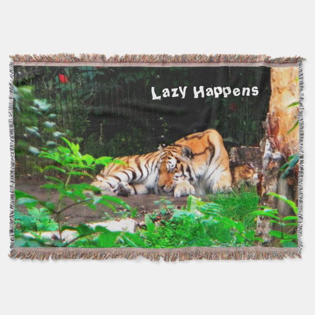 Lazy Happens Siberian Tiger Mysfilt (Framsidan)