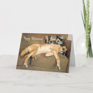 Lazy Hound Hund för Pension Card Kort