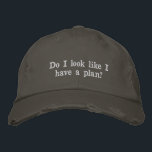Lazy Humor Lazy Broderad Keps<br><div class="desc">Den här plågade hatten har vit broderad text med en sarkastisk vinkling genom livet. Med ett utslitat utseende och en känsla av humor är det perfekten för de evigt obestritt,  överväldigade eller bara vibrer. Underbar för avslappnader,  lat helg eller gåva till vänner som lever i organiserad kaos.</div>