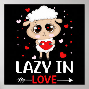Lazy i Kärlek får för Valentindagen Singles Poster