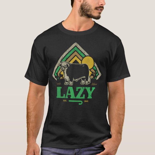 Lazy J Ranch Bära T Shirt (Framsida)