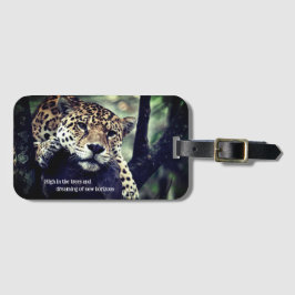 Lazy jaguar i träd-foto bagagebricka