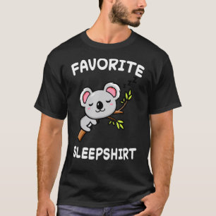 Lazy Koala Koalas Bears Nap Sleeping Pajamas T Shirt